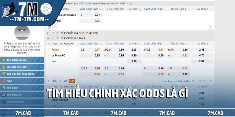 Tìm hiểu chính xác odds là gì